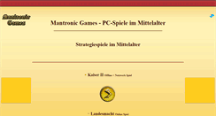 Desktop Screenshot of mantronic-games.de